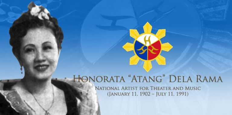 Birth Anniversary of the National Artist of the Philippines – Atang de la Rama